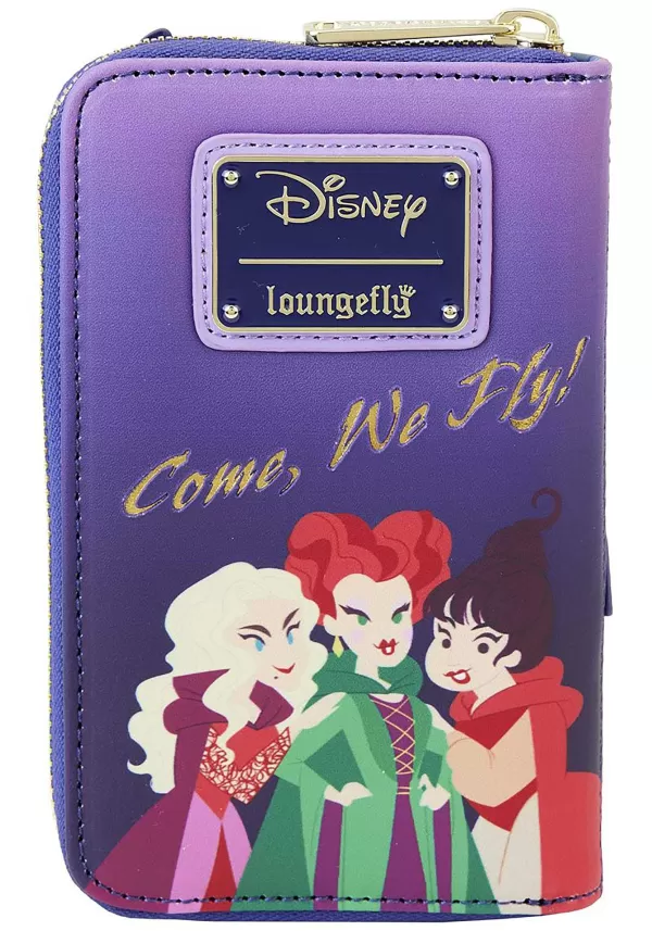 Hot Disney Hocus Pocus Sanderson Sisters House Glow Zip Around Wallet Halloween Clothes