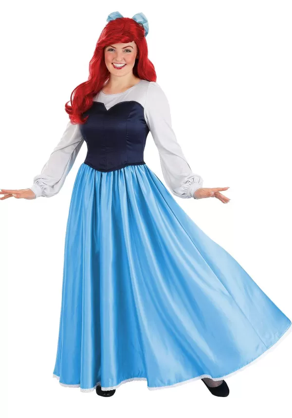 Fashion Disney'S The Little Mermaid Ariel Blue Costume Dress For Women Women'S Costumes