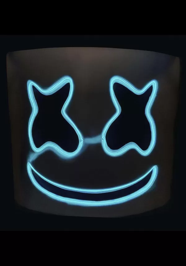 Discount Dj Marshmello Light Up Mask For Adults Masks