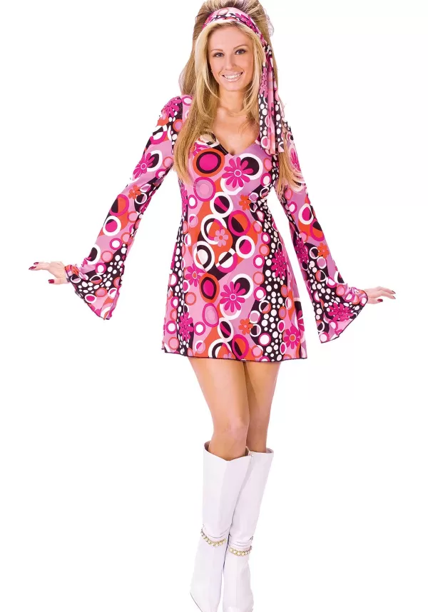 New Feelin Groovy Disco Dress Costume Women'S Costumes