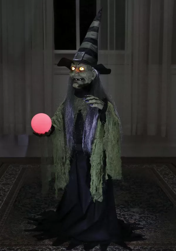 Online Fortune Teller Witch 36 Inch Animated Prop Animatronics