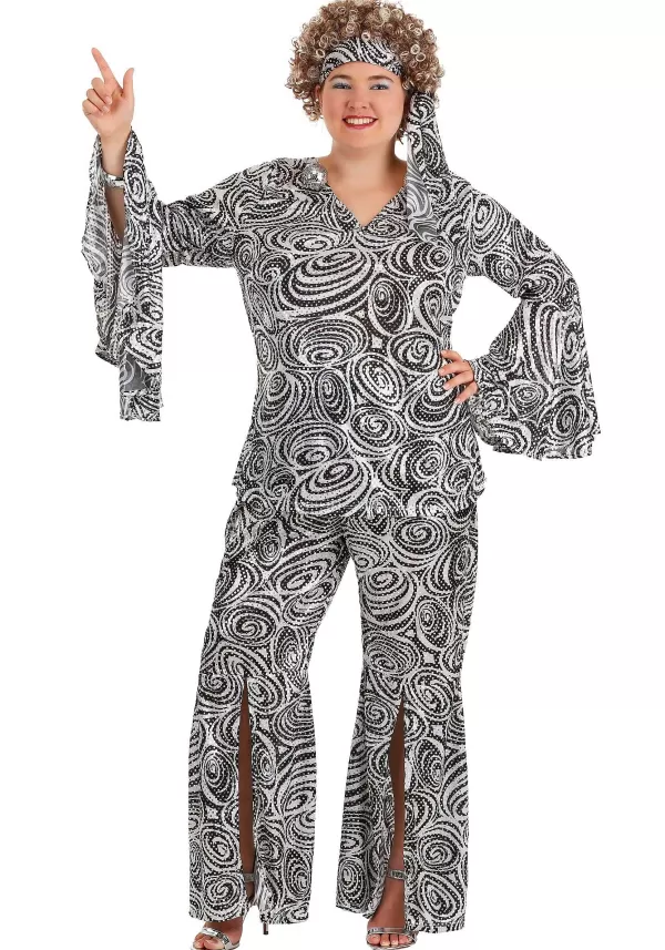 Discount Foxy Disco Lady Plus Size Women'S Costume Women'S Costumes