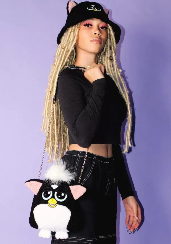 Clearance Furby Figural Black Cakeworthy Crossbody Bag Purses