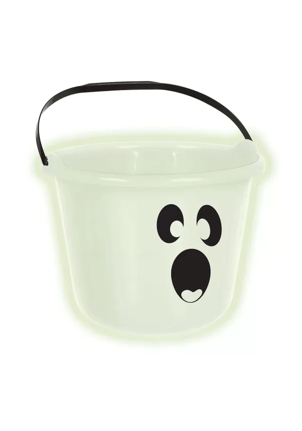 Hot Ghost Pumpkin Treat Bucket Trick Or Treat Bags / Pails