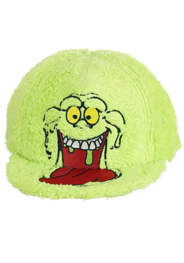 Fashion Ghostbusters Slimer Flat Bill Fuzzy Cap Hats