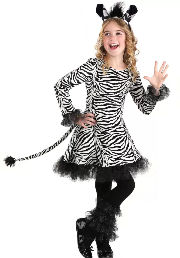 Best Sale Girl'S Dazzling Zebra Costume Dress Girl Costumes