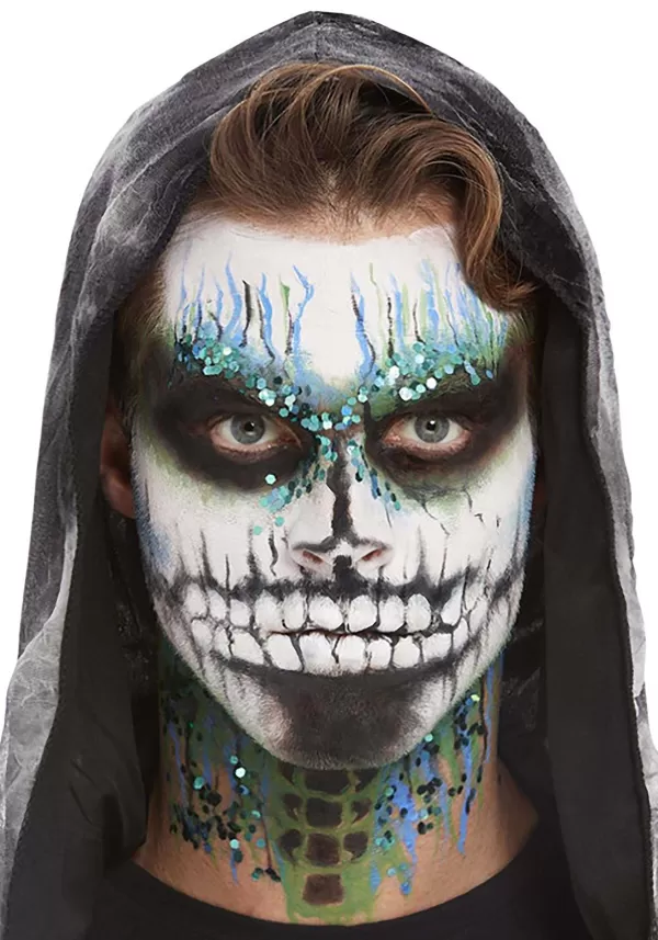 Shop Glow In The Dark Skeleton Makeup Kit With Glitter Makeup