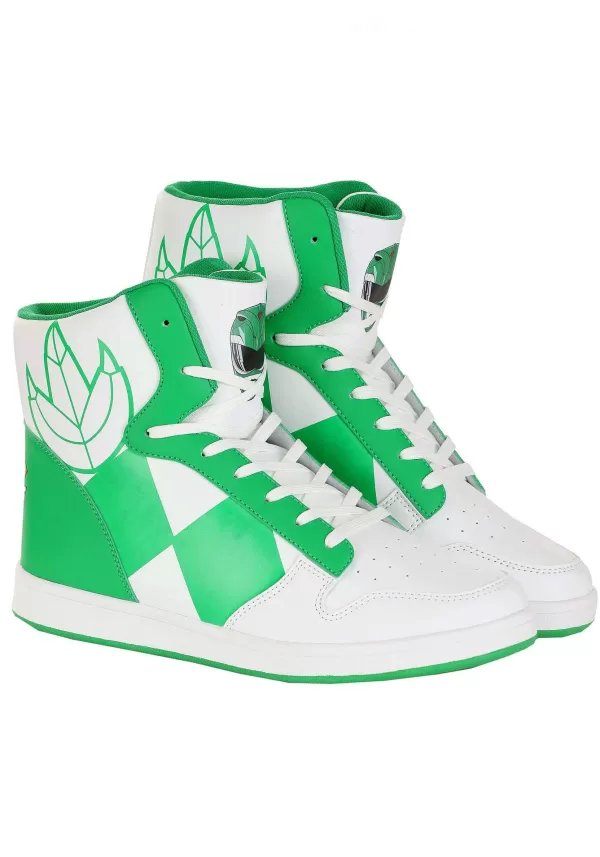 Shop Green Power Rangers Costume Inspired Sneakers For Adults Boots/Shoes