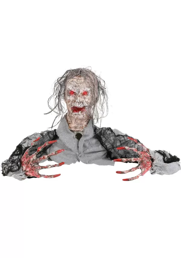 Online Half Body Zombie With Light Up Red Eyes Halloween Decoration Halloween Props