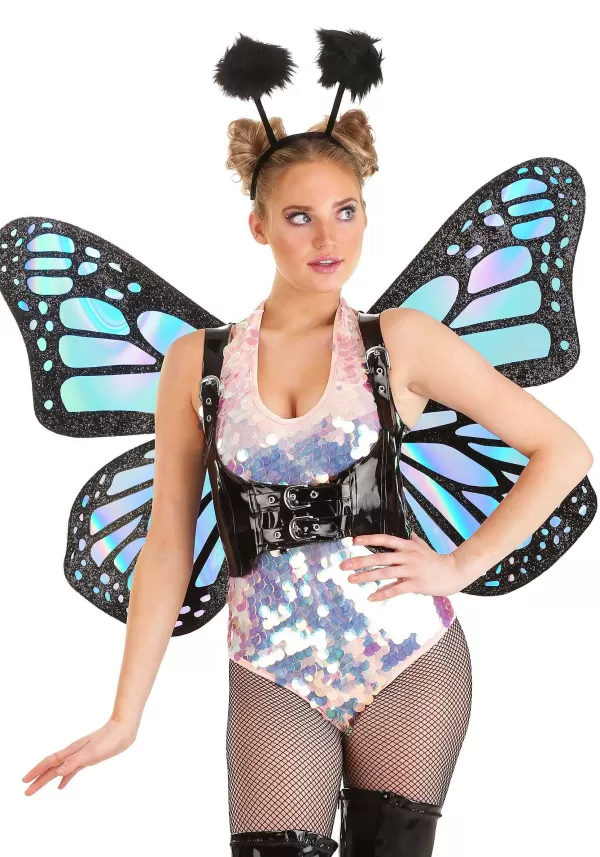 Sale Holographic Butterfly Wings For Women Wings