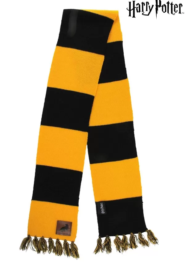 Best Sale Hufflepuff House Patch Striped Scarf Scarves