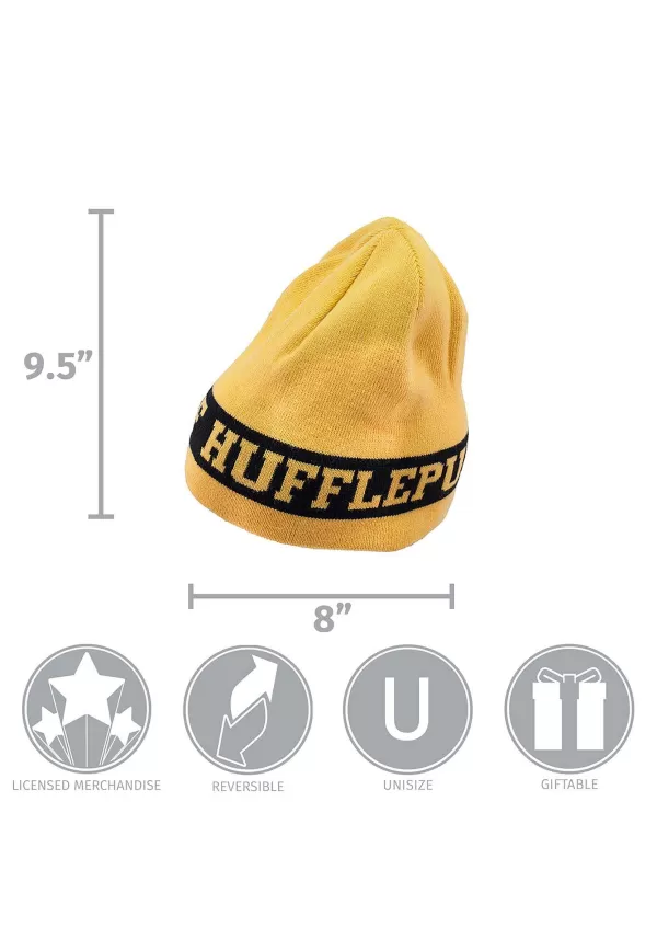 Hot Hufflepuff Reversible Warm Knit Beanie Hats