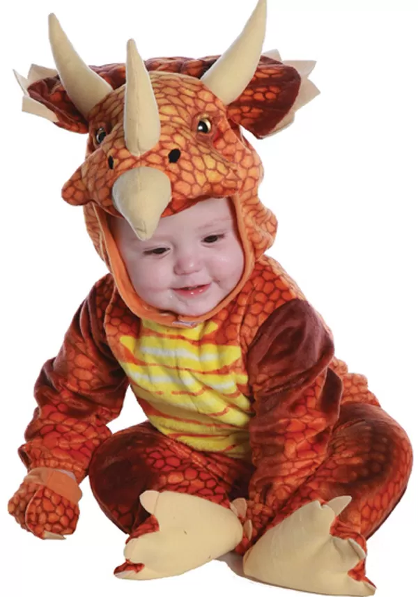 Best Sale Infant/Toddler Rust Triceratops Costume Baby Costumes