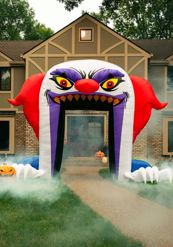 Outlet Inflatable Evil Clown Archway Decoration Halloween Props