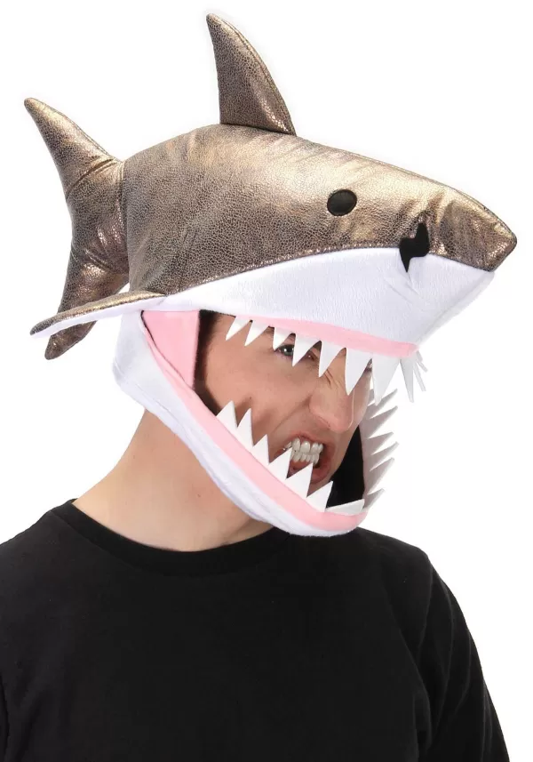 New Jawesome Great White Shark Costume Hat Hats