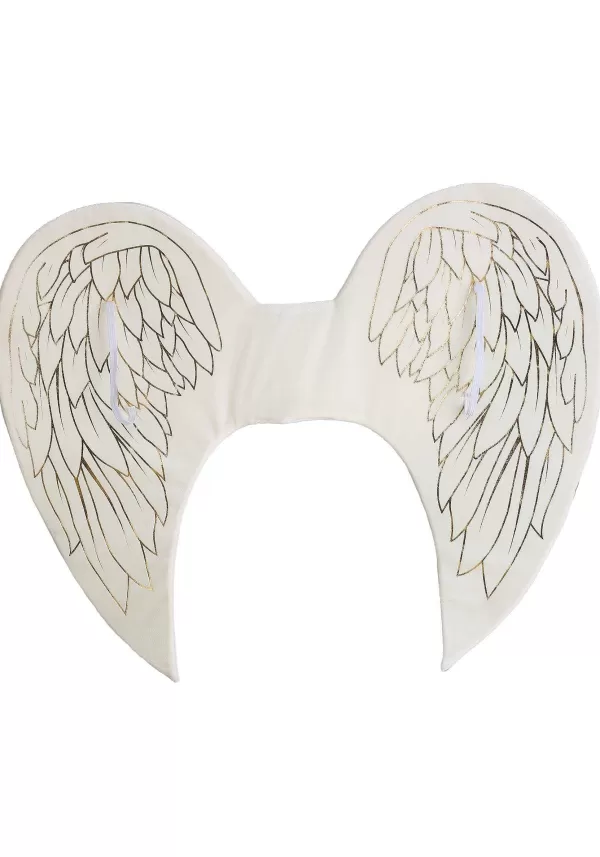 Discount Kid'S Gold Print Angel Costume Wings Wings