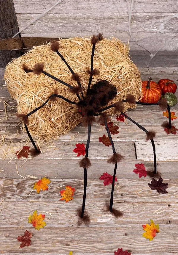 Clearance Large Hairy Brown Spider Halloween Props