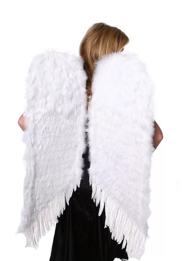 Clearance Large White Feather Angel Wings Wings