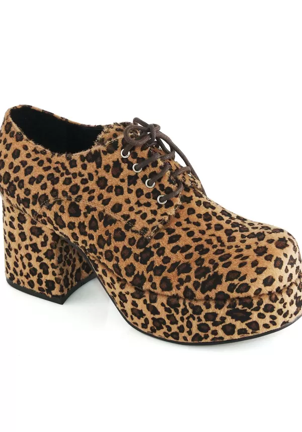 New Leopard Platform Pimp Shoes For Men Boots/Shoes