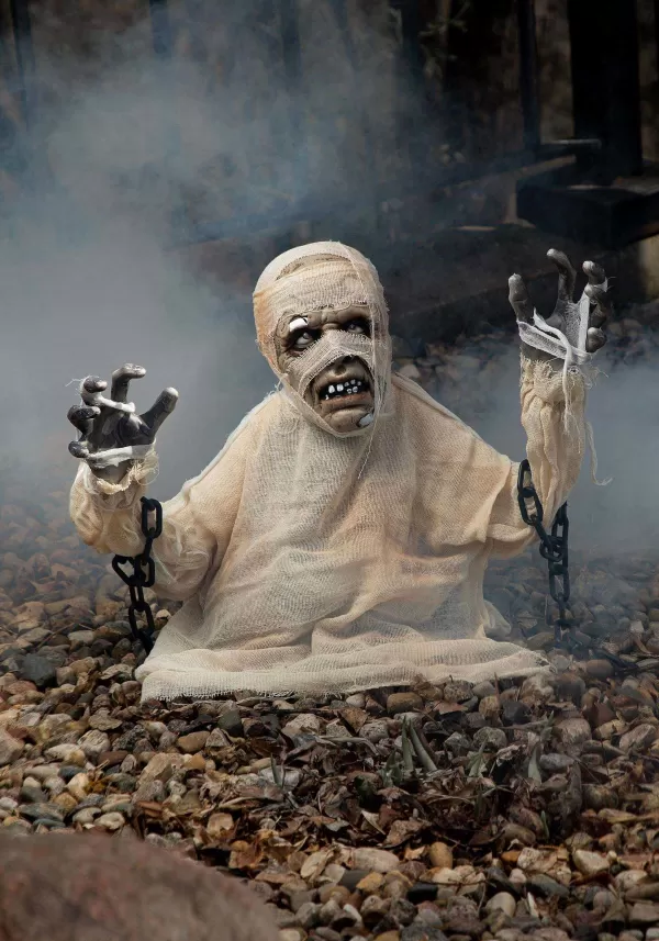 Best Life-Size Animated Groundbreaker Mummy Decoration Animatronics