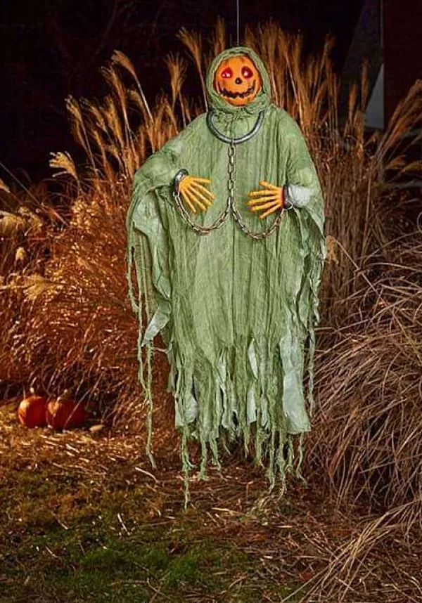 Flash Sale Light Up 36" Hanging Pumpkin Reaper D Coration Indoor Decorations
