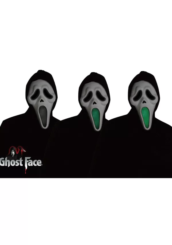 Outlet Light Up Fade Mouth Kid'S Ghost Face Costume Boy Costumes