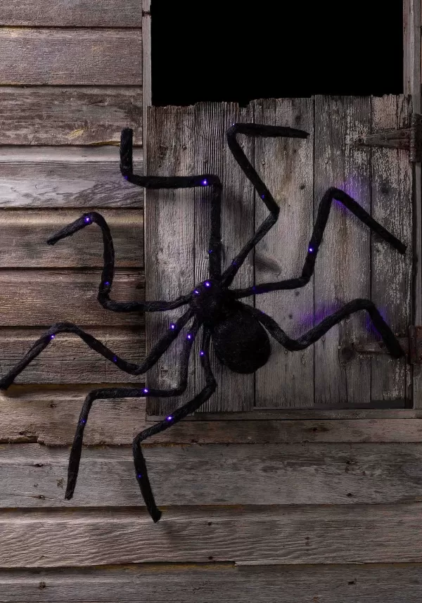 Best Sale Light Up Purple Spider Decoration Scary Decorations