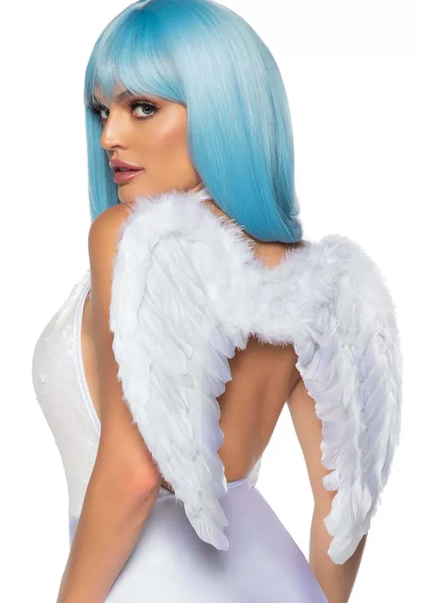 Fashion Marabou Trimmed Feather Angel Wings Wings