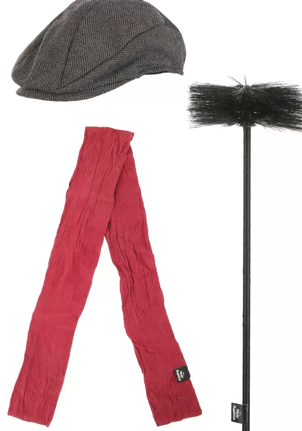 Hot Mary Poppins Bert Hat, Scarf & Brush Accessory Kit Accessory Kits