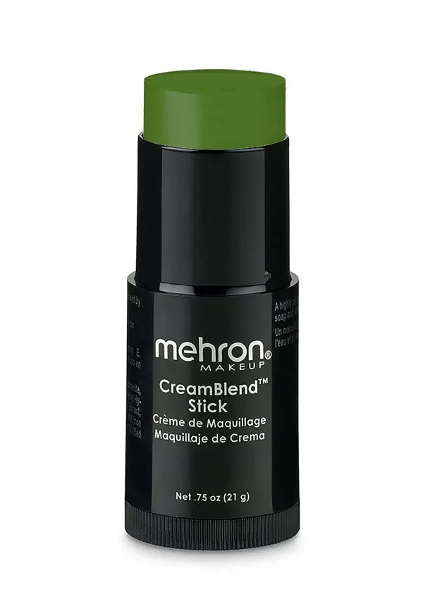 New Mehron Green Creamblend Makeup Stick Makeup