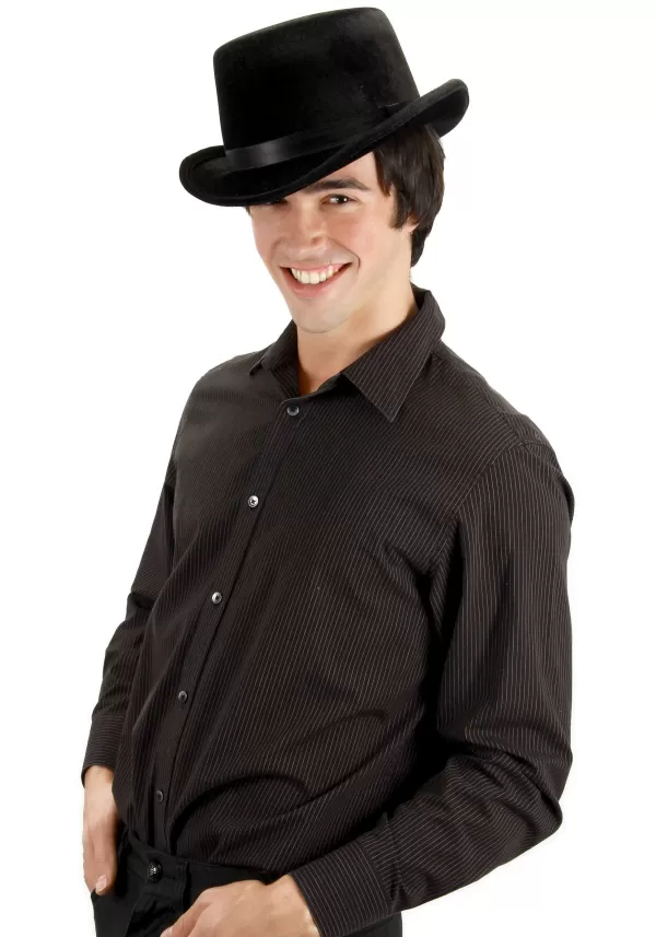 Outlet Men'S Black Top Hat Costume Accessory Hats