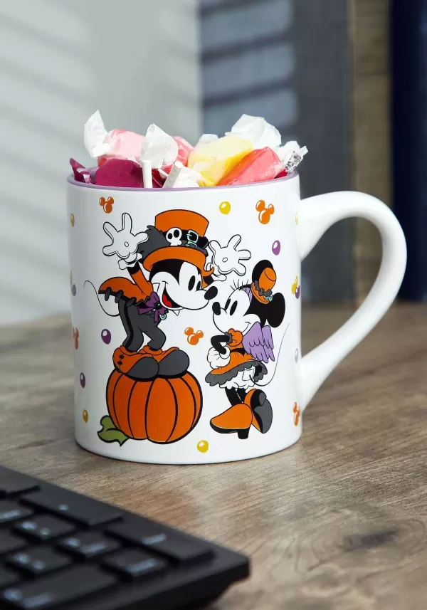 Best Mickey And Minnie Mouse Let'S Party Disney Halloween Mug Indoor Decorations