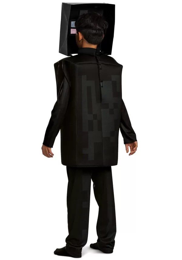 Cheap Minecraft Child Enderman Deluxe Costume Boy Costumes