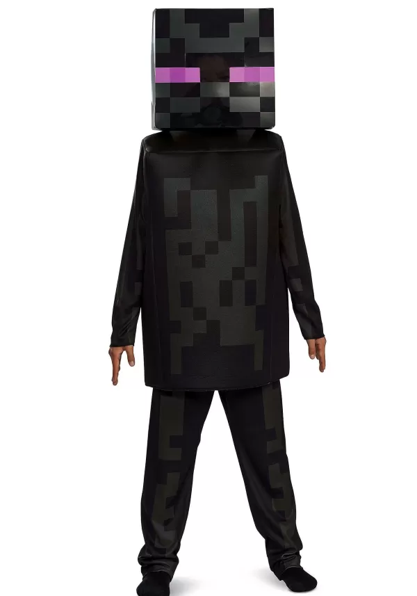 Cheap Minecraft Child Enderman Deluxe Costume Boy Costumes