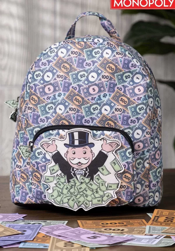 Discount Monopoly Aop Money Mini Backpack Backpacks