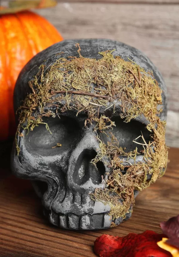 Shop Moss Covered Skull Halloween Decoration Halloween Props