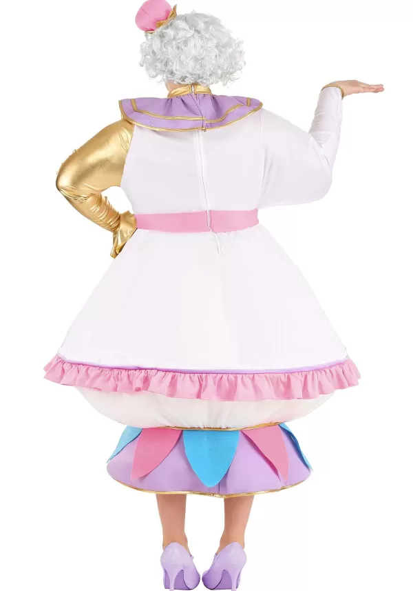 Fashion Mrs. Potts Costume For Plus Size Women From Disney'S Beauty And The Beast Women'S Costumes
