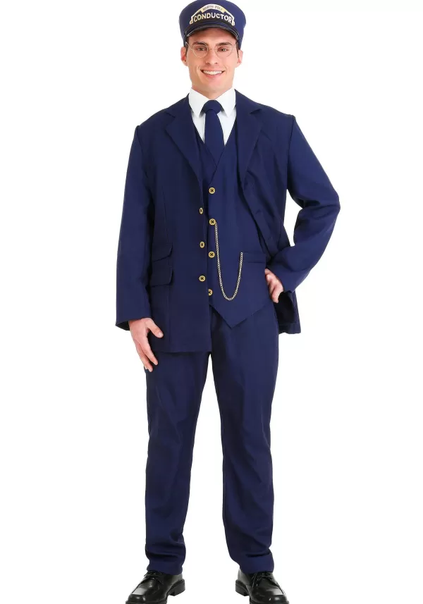 Best North Pole Train Conductor Costume Adult Men'S Costumes