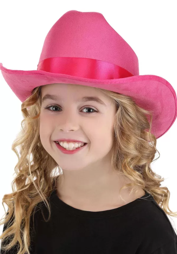 Online Pink Cowboy Costume Hat For Girls Hats