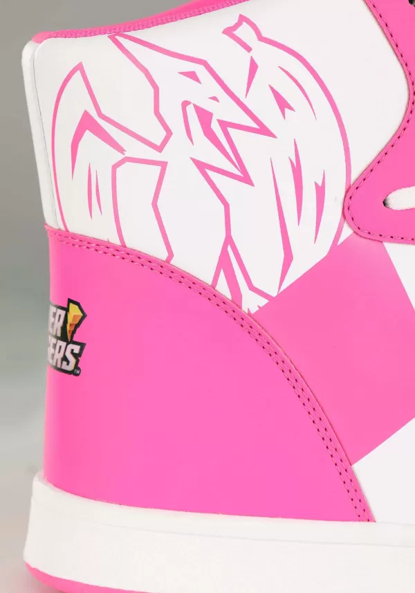 New Pink Power Rangers Costume Inspired Sneakers For Adults Boots/Shoes