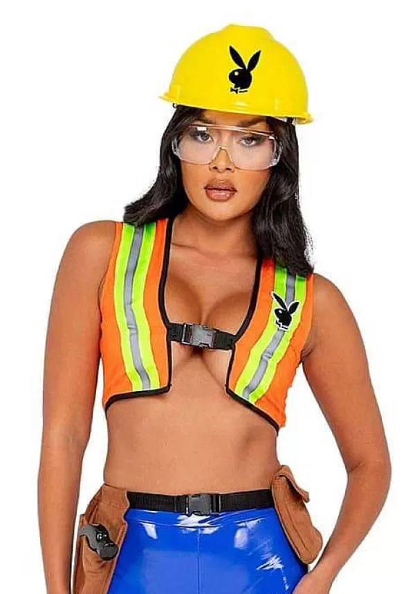 Hot Playboy Construction Cutie Costume For Women Sexy Costumes