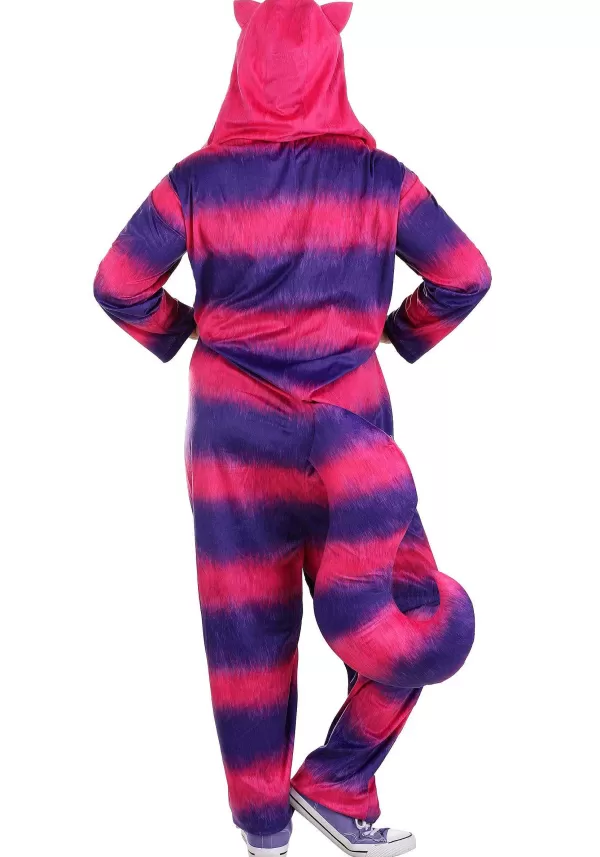 Hot Plus Size Cheshire Cat Onesie Costume For Adults Women'S Costumes