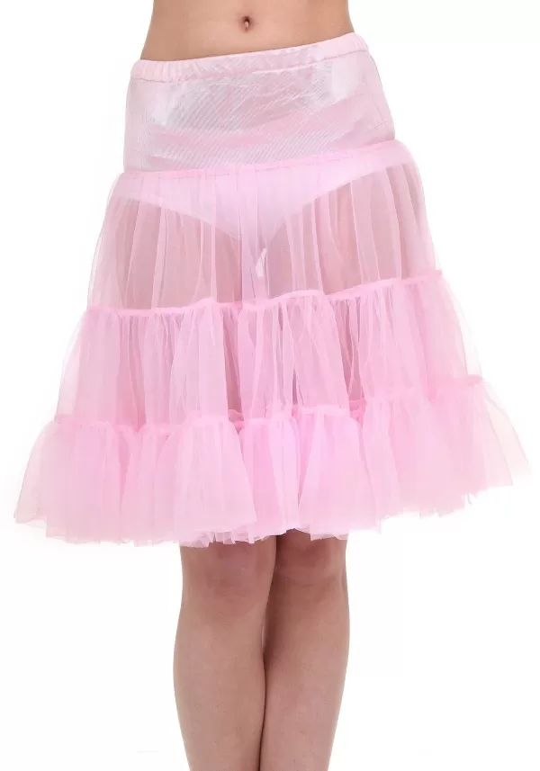 Best Sale Plus Size Pink Knee Length Crinoline Petticoats