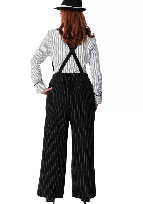 Cheap Plus Size Pinstripe Gangster Women'S Costume Women'S Costumes