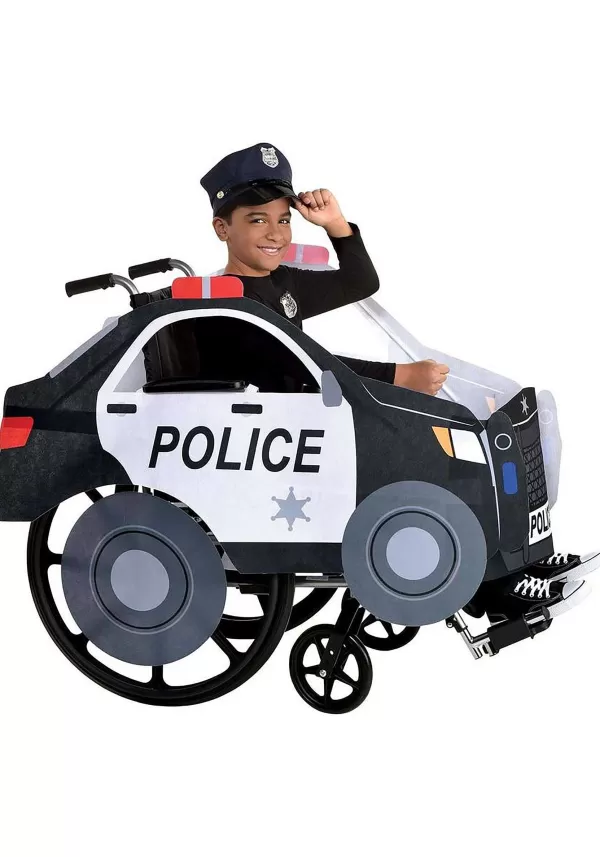 Best Sale Police Car On Patrol Adaptive Wheelchair Cover Costume Adaptive Costumes