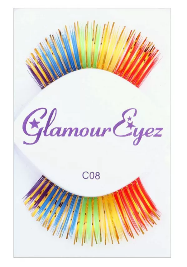 Clearance Rainbow Glamour False Eyelashes Makeup