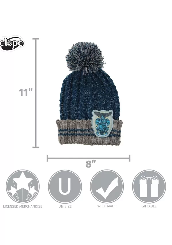 Online Ravenclaw Heathered Warm Pom Beanie Hats