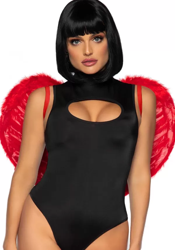 Store Red Marabou Trimmed Feather Wings Wings