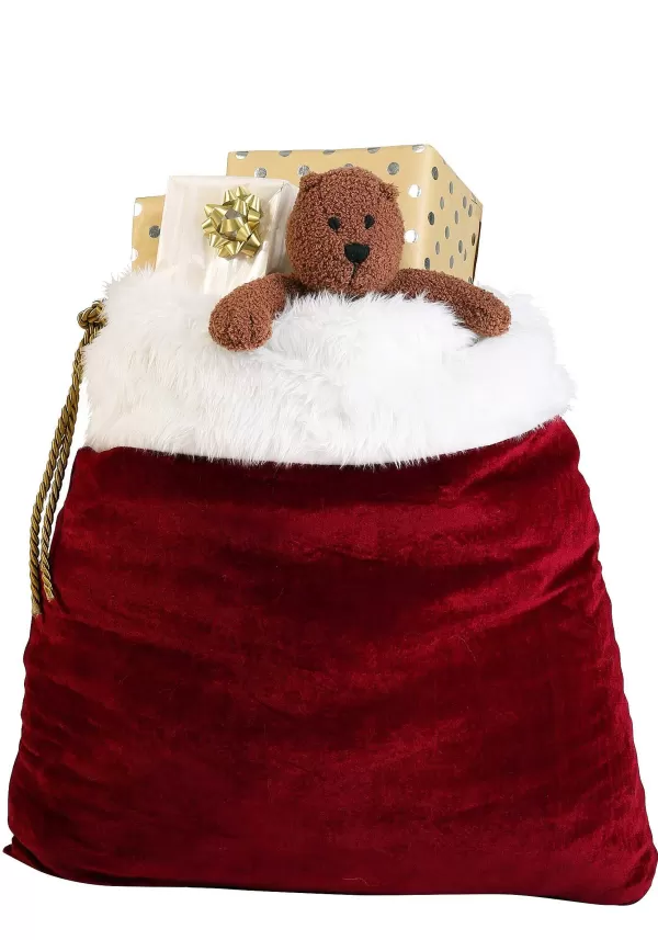 Best Sale Santa'S Red Christmas Toy Sack Christmas Decorations