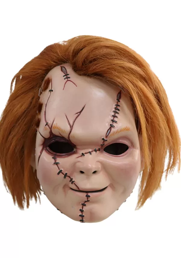 Cheap Scarred Chucky Plastic Mask Accessory Masks